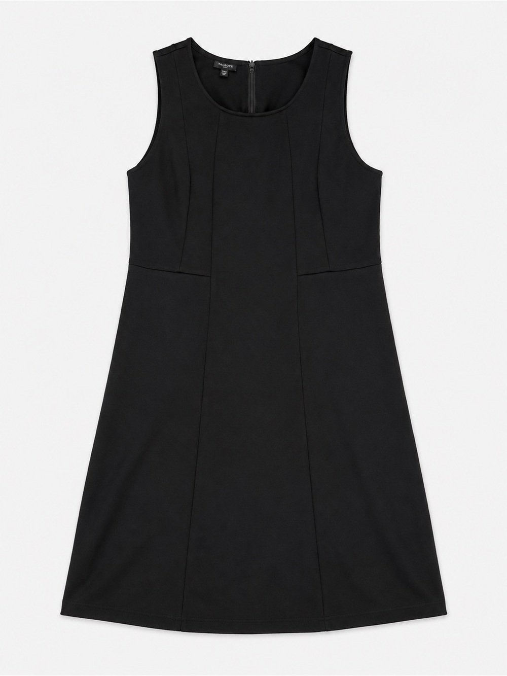 Talbots Woman Black Sleeveless Fit & Flare Dress Size 14W Career Office Midi